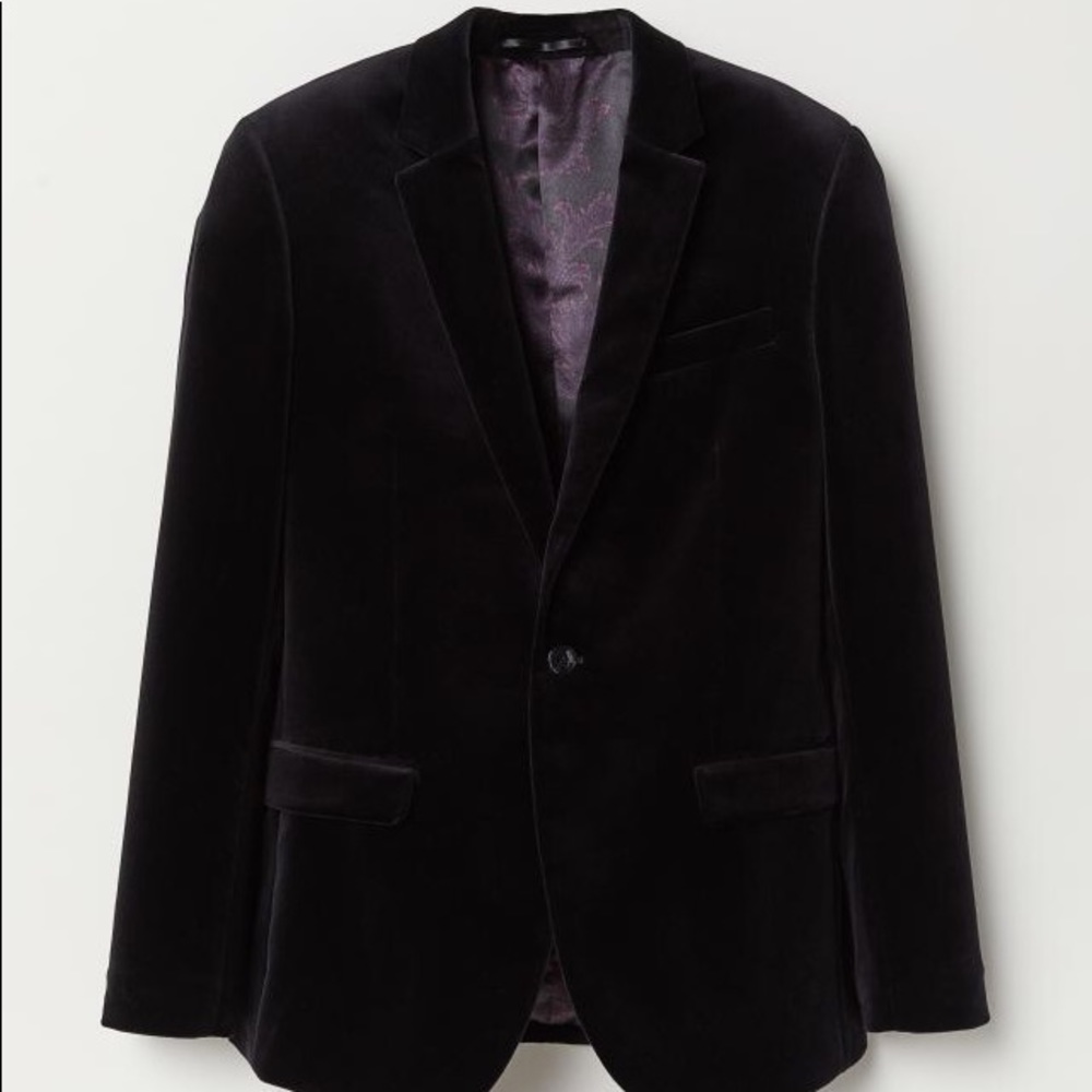 H&M velvet blazer